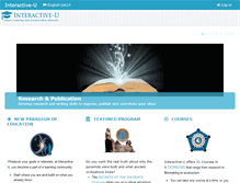 Tablet Screenshot of interactive-u.com